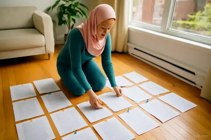 Self-editing a manuscript in five passes: from big structure to commas